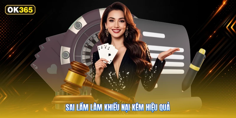 Sai Lầm Làm Khiếu Nại Kém Hiệu Quả