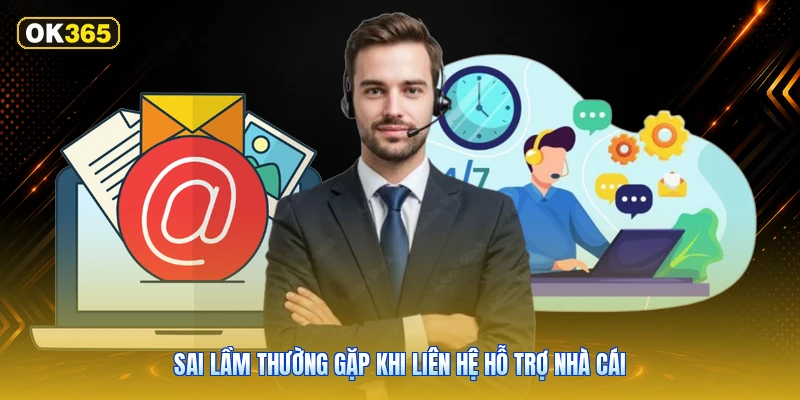 Sai lầm thường gặp khi liên hệ hỗ trợ nhà cái