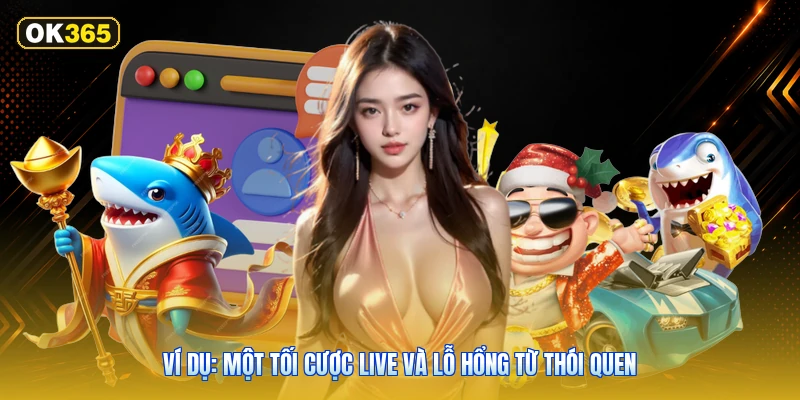 Ví dụ: một tối cược live và lỗ hổng từ thói quen